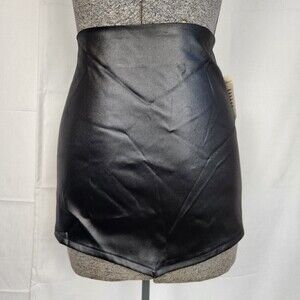 One Clothing Y2K Faux Leather Mini Skirt Size M